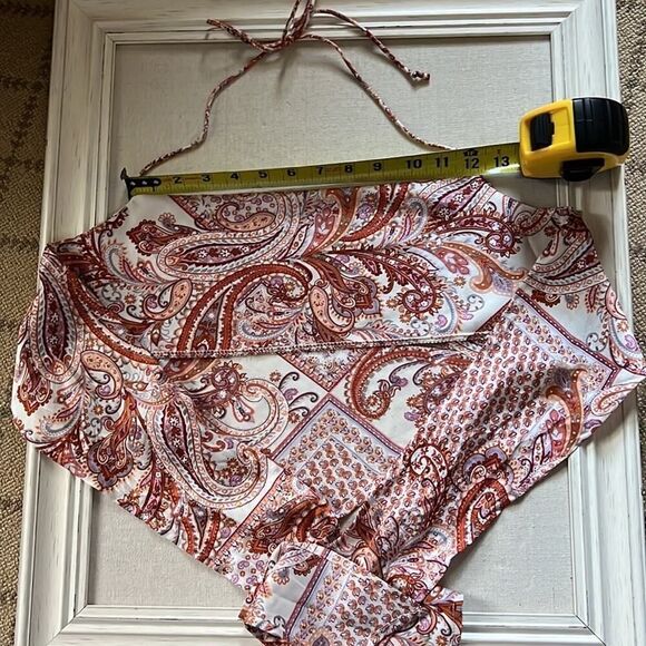 Cotton Candy LA paisley pattern scarf top NWOT XS - Picture 3 of 7